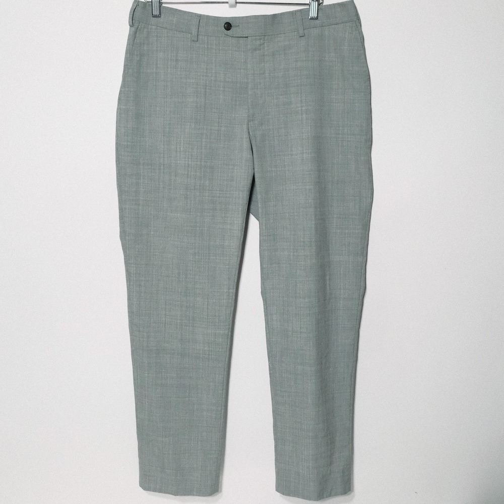 Suitsupply Soho Turn-up Pant 36 Gray Vitale Barberis Canonico Tropical 120s Wool